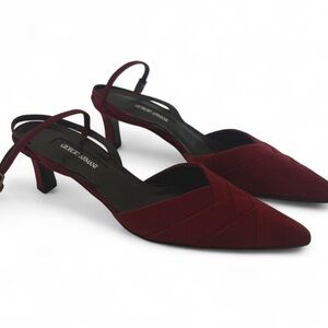 Giorgio Armani Burgundy Heels